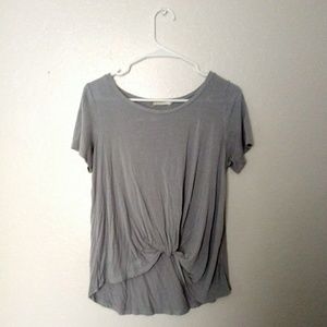 Cute Gray Wasabi + Mint Top
